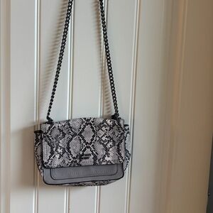 Victoria's Secret Faux Python crossbody with chain strap